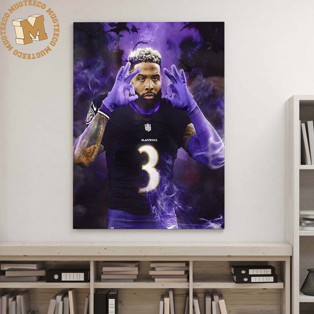 Congrats Odell Beckham Jr Is Signing With Baltimore Ravens Gift For Fans  Decor Poster Canvas - Mugteeco