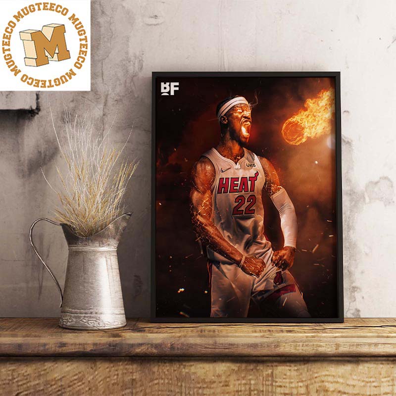 Jimmy Butler Miami Heat Playoff Fire Titan Mode Vs Milwaukee 3 1 Decor Poster Canvas Mugteeco 3939