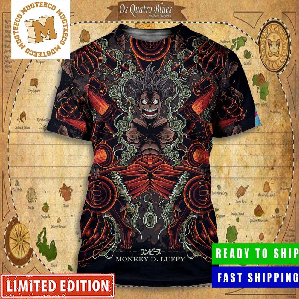 One Piece Luffy Gear 4 T-Shirt (Front & Back) – Vinyl Labz