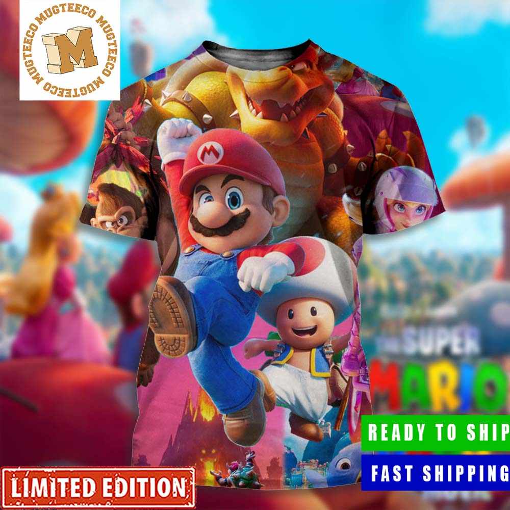 The Super Mario Bros Movie 2023 Princess Peach For Fans All Over Print  Shirt - Mugteeco