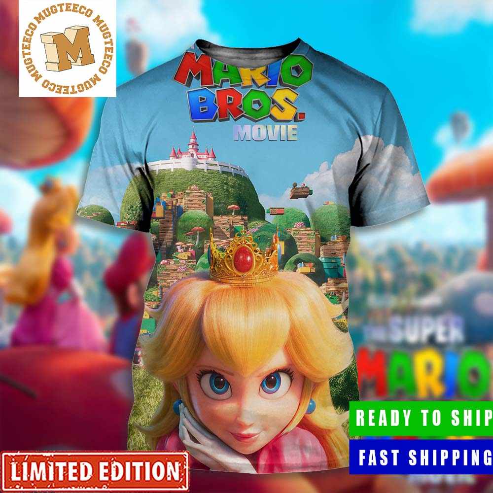 The Super Mario Bros Movie 2023 Princess Peach For Fans All Over Print  Shirt - Mugteeco