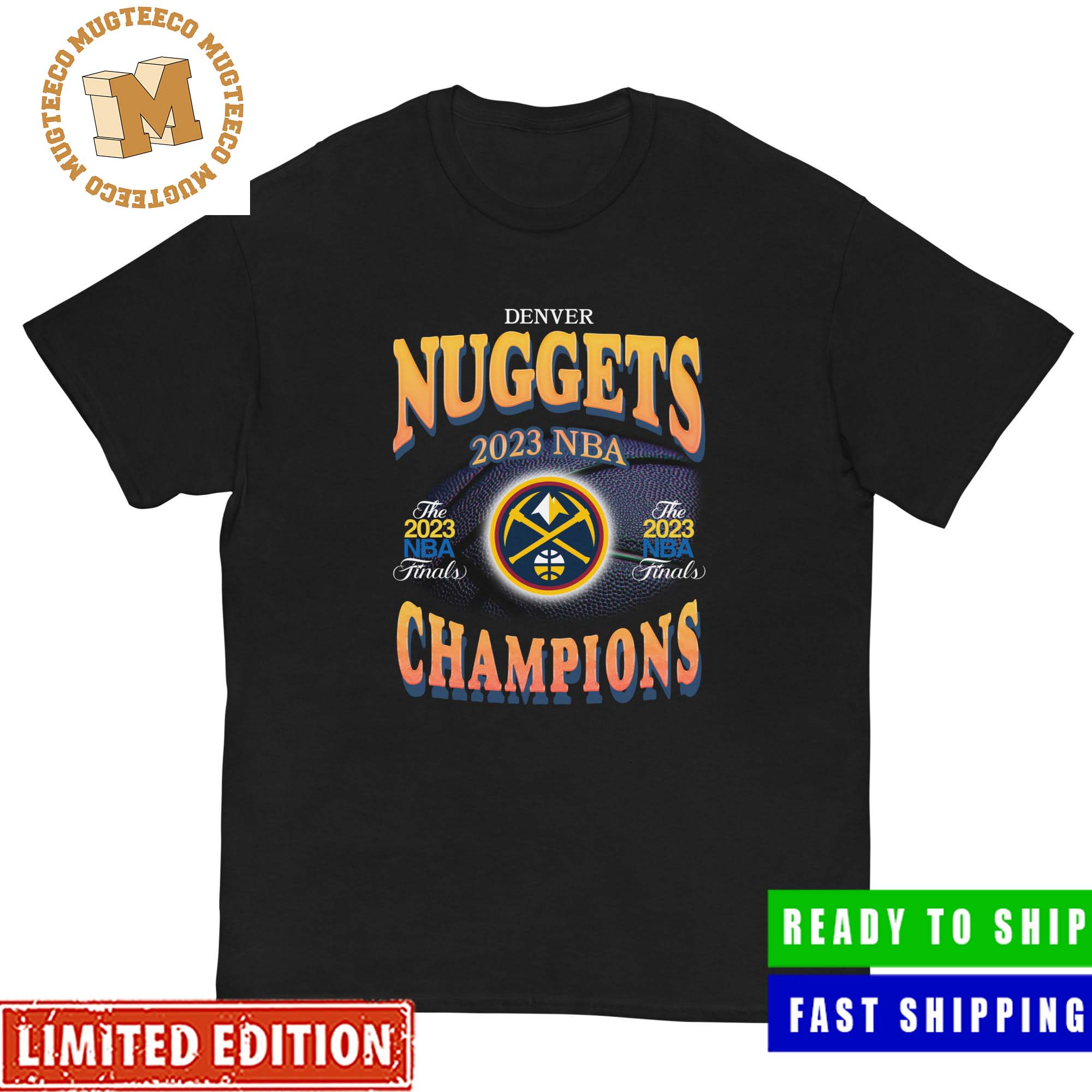 Celebrate Denver Nuggets Become Champions of NBA Finals 2023 Unisex T-shirt  - Mugteeco