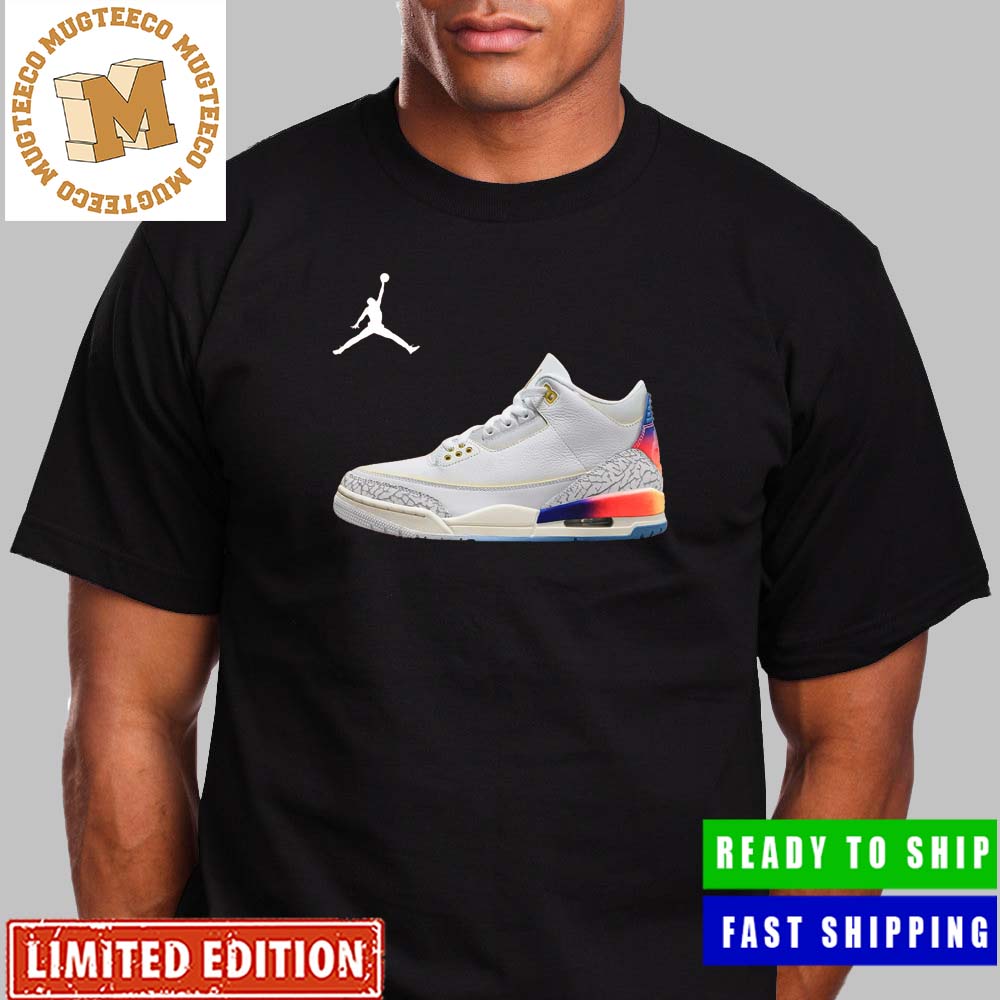 J Balvin x Air Jordan 3 Rainbow Effect Sneaker Gift For Fans