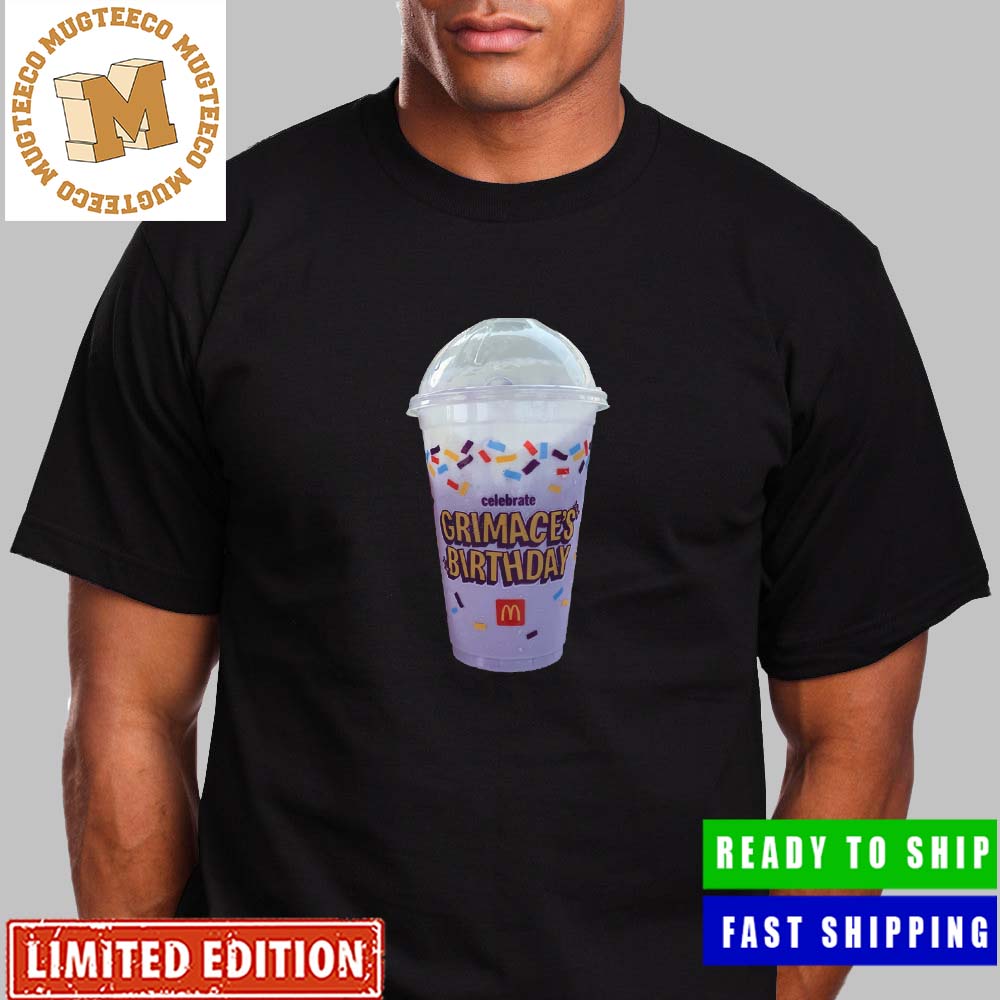 McDonald Grimace Shake Celebrate Grimace Birthday Unisex T-Shirt - Mugteeco