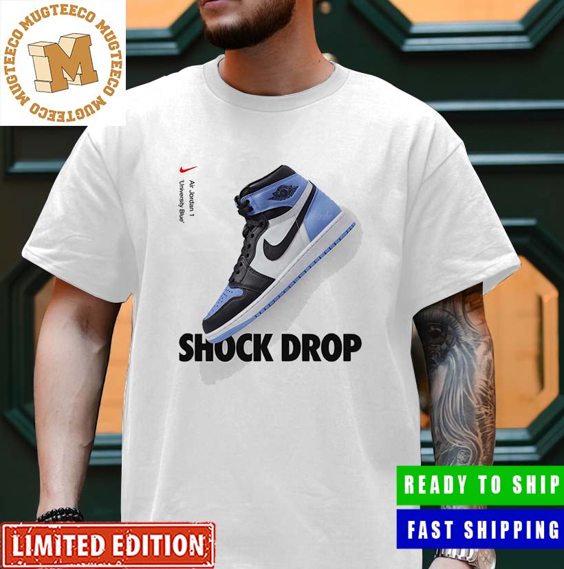 Air Jordan 1 University Blue Shock Drop Sneaker Unisex Style T