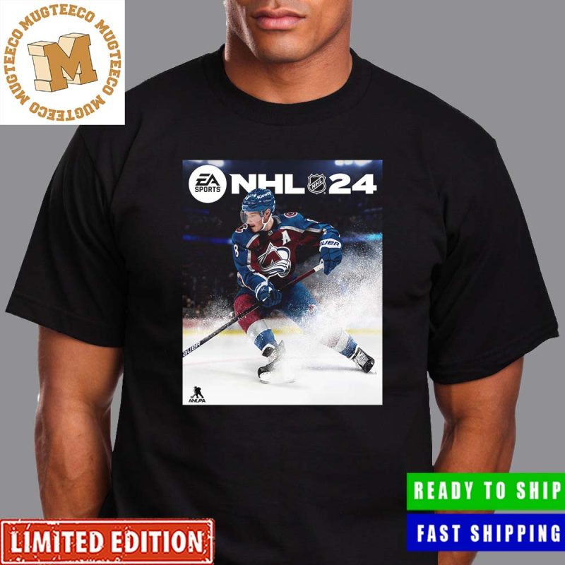 EA Sports NHL 24 Cale Makar From Colorado Avalanche Is The Cover Athlete Poster Unisex T Shirt