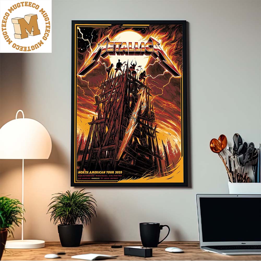 Metallica Exclusive Colorway Pop Up Shop Poster For M72 Phoenix Of M72 World Tour North American