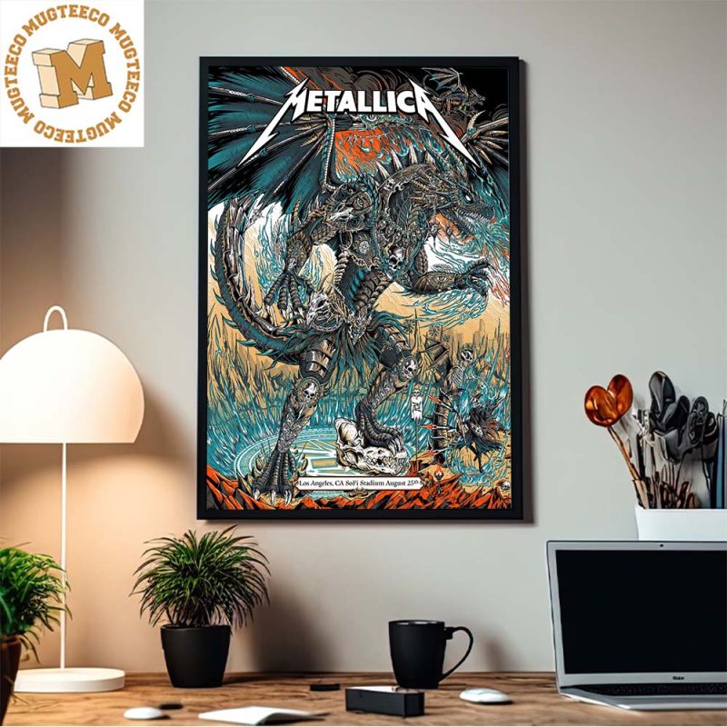 Metallica M72 World Tour In Los Angeles CA SoFi Stadium August 25 First Show Home Decor Poster Canvas