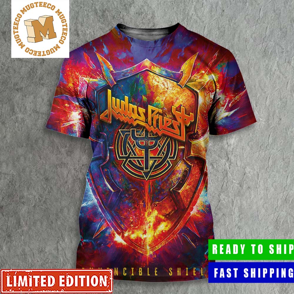 Judas Priest Invincible Shield New Album 2024 Cover All Over Print