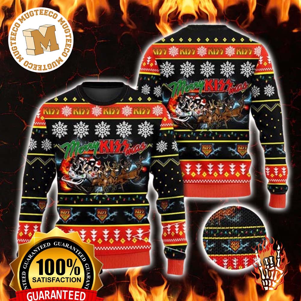 Metal band ugly hot sale christmas sweaters