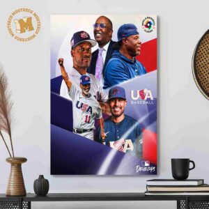 Congratulations Team USA Baseball MLB Develops Staff For An Outstanding Journey To The Finals Decor Poster Canvas