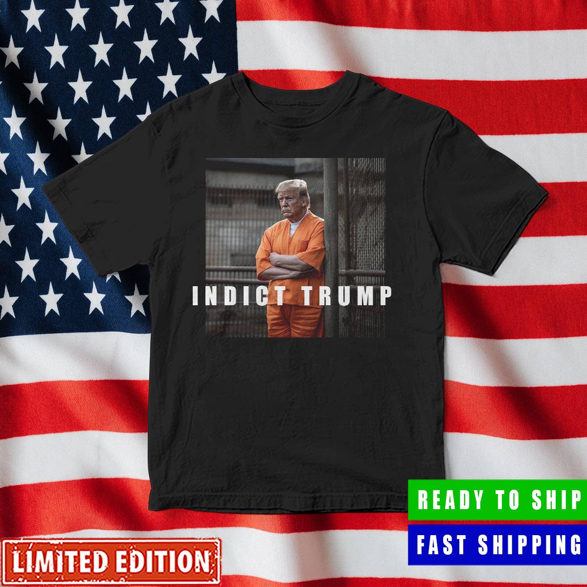Indict Trump 2023 Trump Will Go In Jail Funny Meme Shirt - Mugteeco