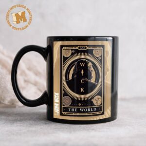 John Wick Keanu Reeves The World Arcana Tarot Deck Ceramic Coffee Mug