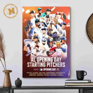 MLB 2023 AL Opening Day Staring Pitchers Decor Poster Canvas