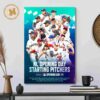 MLB 2023 AL Opening Day Staring Pitchers Decor Poster Canvas