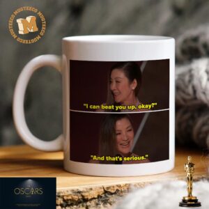 Michelle Yeoh Funny Moment The Best Actress Oscar Celebrate Coffee Mug