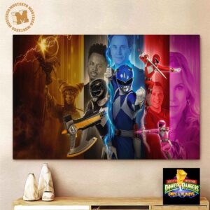 Mighty Morphin Power Rangers Once And Always Characters Newest Netflix Movie For Fan Decor Poster Canvas