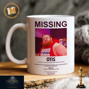 Missing Otis WWE RAW funny coffee mug