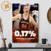 Congratulations to Tosan Evbuomwan on joining the 1,000 Point Club March Madness Victory NCAA Decor Poster Canvas