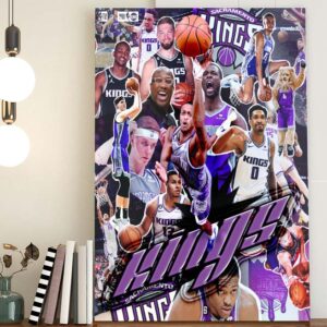 Sacramento Kings clinched playoffs 2023 NBA Poster Canvas