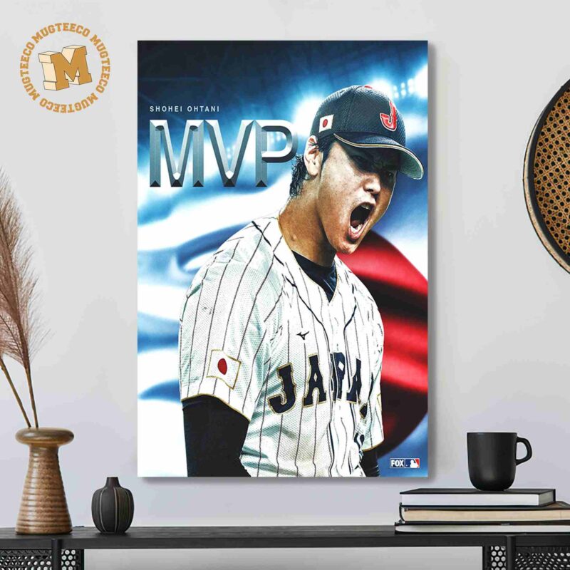Shohei Ohtani MVP Japan Team World Baseball Classic 2023 Champions Decor  Poster Canvas - Mugteeco