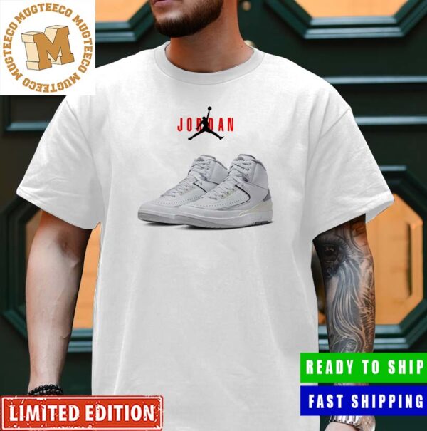 Air Jordan 2 Cement Grey Sneaker For Fans Classic T-Shirt