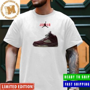 Air Jordan 5 SE Burgundy Sneakerhead Gift Classic T-Shirt