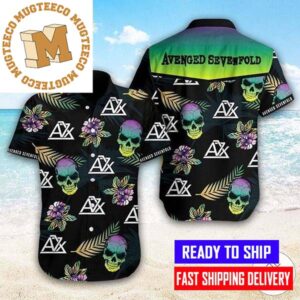 Avenged Sevenfold Colorful Skull Hawaiian Shirt