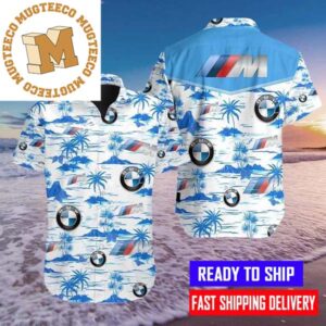 BMW Logo Palm Tree Island Hawaiian Shirt