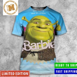 Barbie The Movie X Shrek This Ken Is Like An Onion All Over Print Shirt