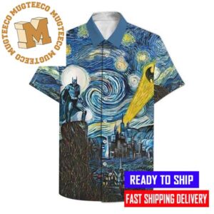 Batman Gotham Starry Night Art Hawaiian Shirt