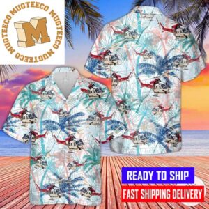 Bell 412EP of the Los Angeles City Fire Department And Palm Tree Hawaiian Shirt