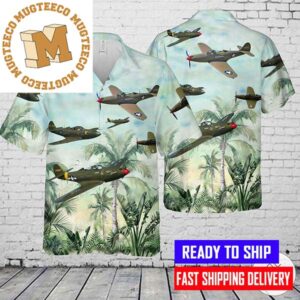Bell P-39 Airacobra United States Army Air Forces Tropical Military Hawaiian Shirt