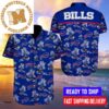 Buffalo Bills Football Horizontal Logo Collection Pattern Blue Hawaiian Shirt