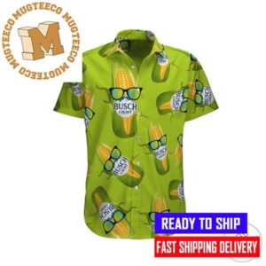 Busch Light Corn Parttern Unique Green Hawaiian Shirt