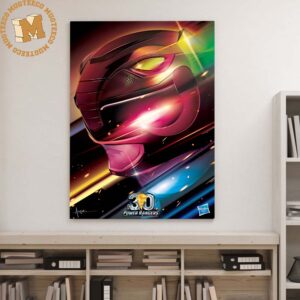 Celebrate the 30th anniversary of Mighty Morphin Power Black Ranger Wall Decor Poster Canvas