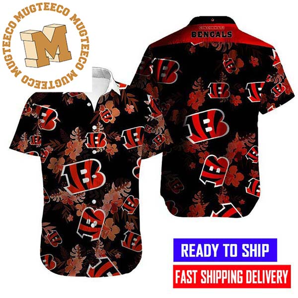 NFL Cincinnati Bengals Louis Vuitton Logo Pattern Hawaiian Shirt
