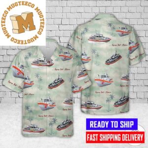 Coast Guard USS Pattern Hawaiian Shirt For Men