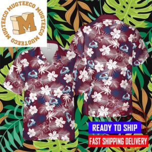 Colorado Avalanche Summer Pattern Hawaiian Shirt For Men