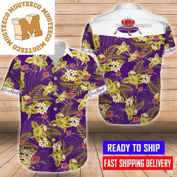 Crown Royal Canadian Whisky All Over Print 3D Hawaiian Shirt