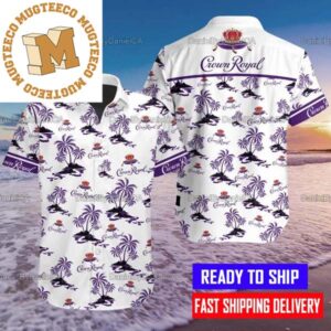 Crown Royal Trophycal Coconut Island Hawaiian Shirt For Men