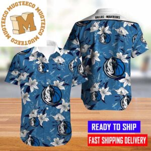 Dallas Mavericks NBA Floral Pattern Blue Hawaiian Shirt