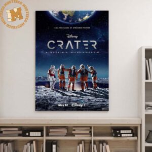 Disney+ Crater Movie Poster Miles From Earth Their Adventure Begins Wall Decor Poster Canvas