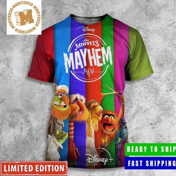 Disney Plus The Muppets Electric Mayhem Poster All Over Print Shirt