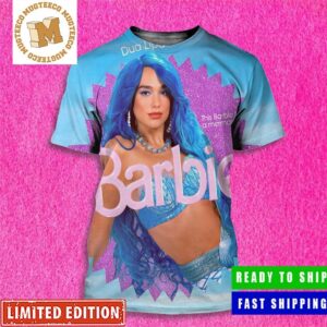 Dua Lipa Played The Mermaid Nori From Mermaida Barbie Poster All Over Print Shirt