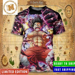 Luffy One Piece Gear 4 Snake Man All Over Print Shirt