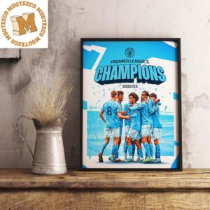 Manchester City Premier League 2 Champions 2022-23 Home Decor Poster Canvas