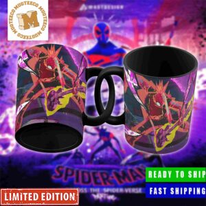 Marvel Spider-Man Across The Spider-Verse Partone Spider Punk Rock Star Coffee Ceramic Mug