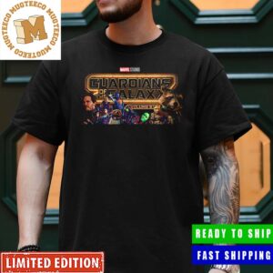 Marvel Studio Guardians Of The Galaxy Volume 3 Logo With All Main Characters Unisex T-Shirt