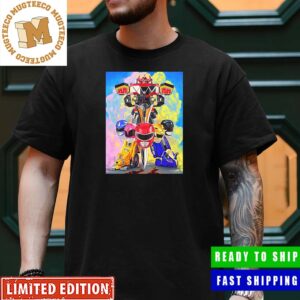 Mighty Morphin Power Rangers 30th Anniversary Colorful Background Limited Edition Unisex T-Shirt